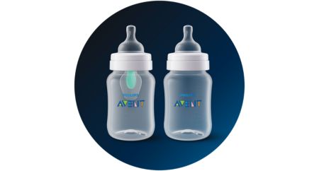 Philips Avent Anti-Colic Baby Bottle Newborn Flow Nipple, Clear