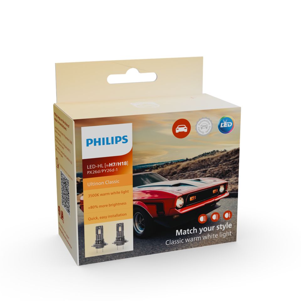 philips ultinon access led car headlight bulb hb3 hb4