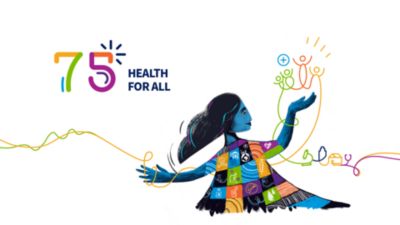 75 years of health for all illustration