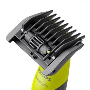 OneBlade 360 with connectivity Waterproof trimmer and shaver with adjustable comb