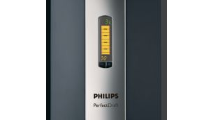 LCD display with temperature, volume & freshness indication