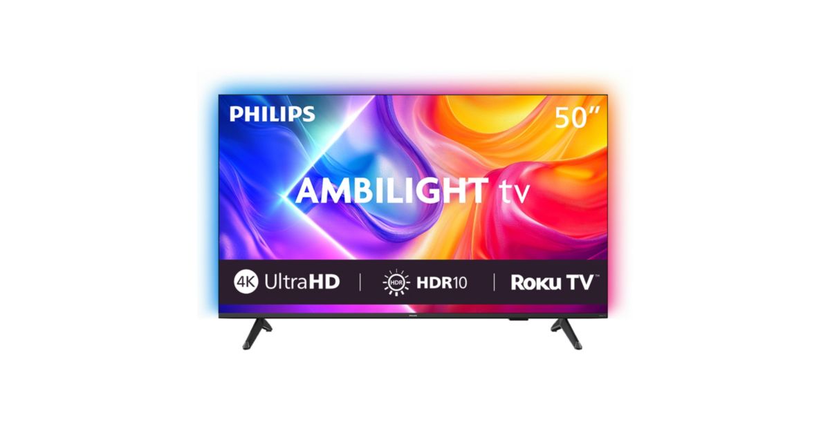 7875 Series Ambilight TV 50 inch Ambilight TV DLED UHD Roku TV