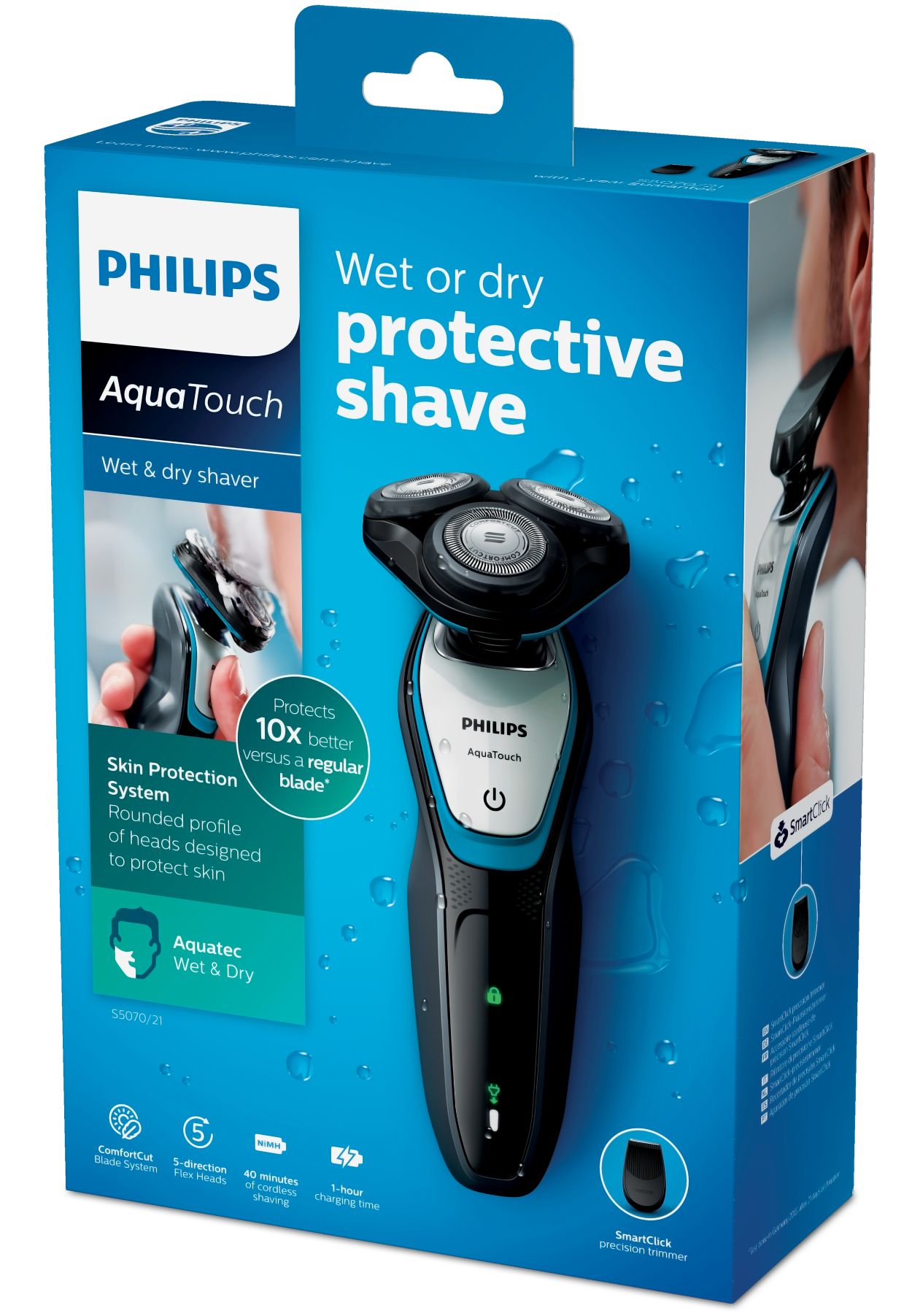 Shaver series 5000 Wet and dry electric shaver S5070/21 | Philips