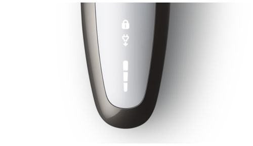 Intuitives Display mit 3-Stufen-Akkustandsanzeige