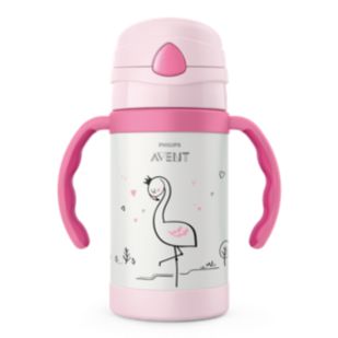 Avent 双层隔热吸管杯