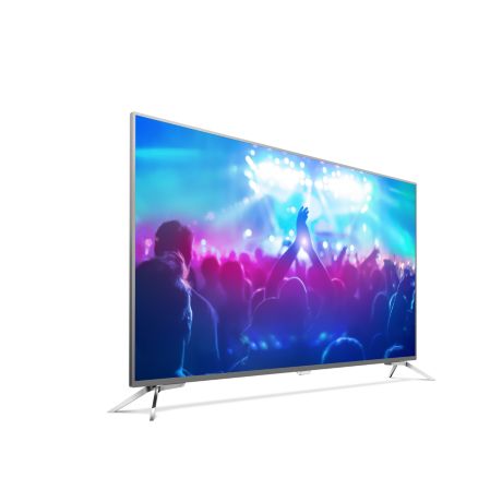 55PUT7101/56  7100 series 55PUT7101 4K، شاشة رفيعة، تلفزيون مشغّل بواسطة Android TV™‎
