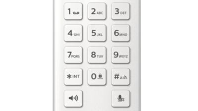 Calibrated, seamlessly integrated keys for precise dialling