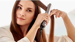 Delikatne ustawienie temperatury umożliwiające poprawienie fryzury