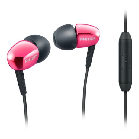 SHE3905PK/00  In ear headphones with mic