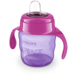 Philips Avent Bình tập uống 200ml (6M+), màu hồng