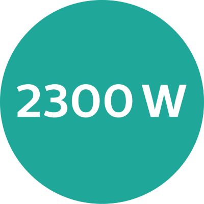Un séchage rapide et performant à 2 300 W