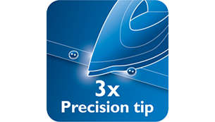 Triple precision tip for optimal control and visibility