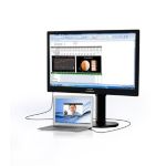 Simplicidade com monitor para computador portátil