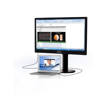 Simplicity with notebook docking display