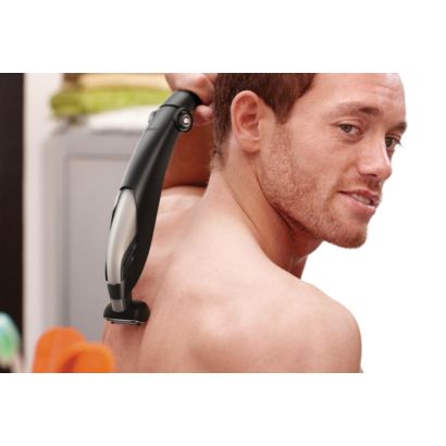 Trim and shave below the neck