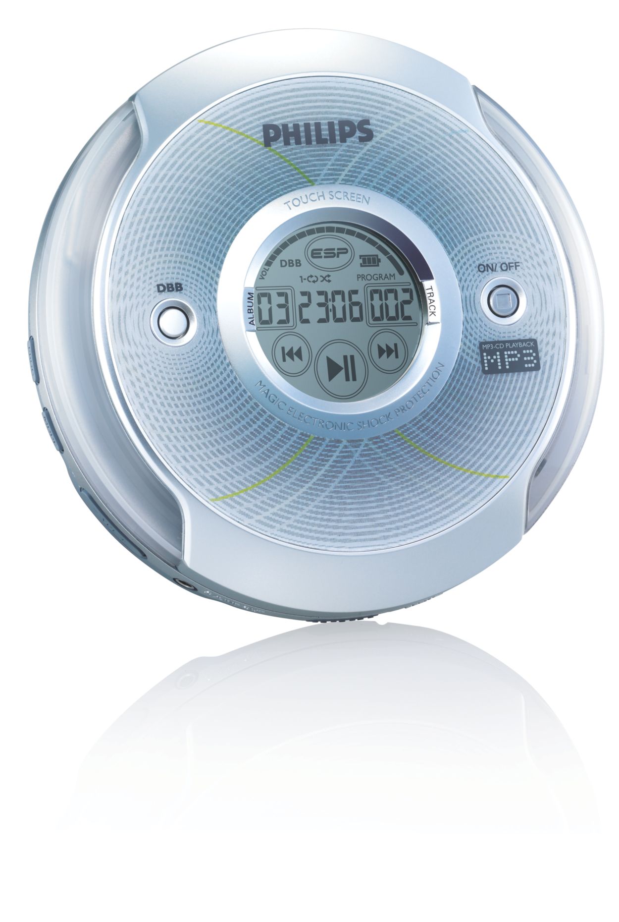 PHILIPS Reproductor mp3-cd portátil philips exp2368