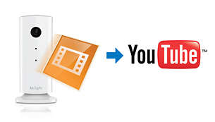 Recordings uploaded to your private YouTube account