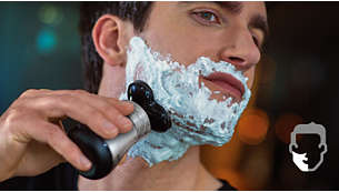 干湿两用，既可享受舒适的干剃，也可享受清新净爽的湿剃