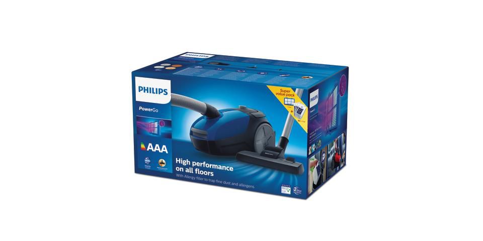 20 Sacs d'aspirateur pour PHILIPS PowerGo série: Power Go FC8245