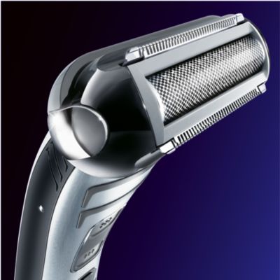 Integrated trim & shave head for a close shave in one stroke