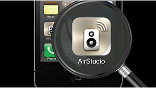 „AirStudio+Lite“ valdo muziką iš jūsų mobiliojo įrenginio