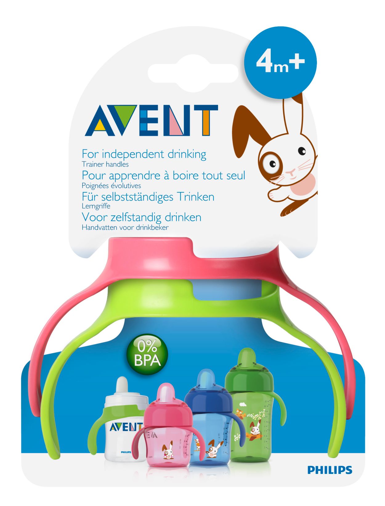 Avent bottle with hot sale handle