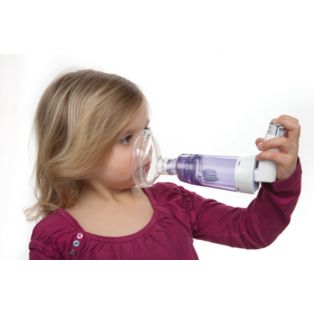 OptiChamber Diamond Vorschaltkammer mit Ventil und mittelgroßer Maske