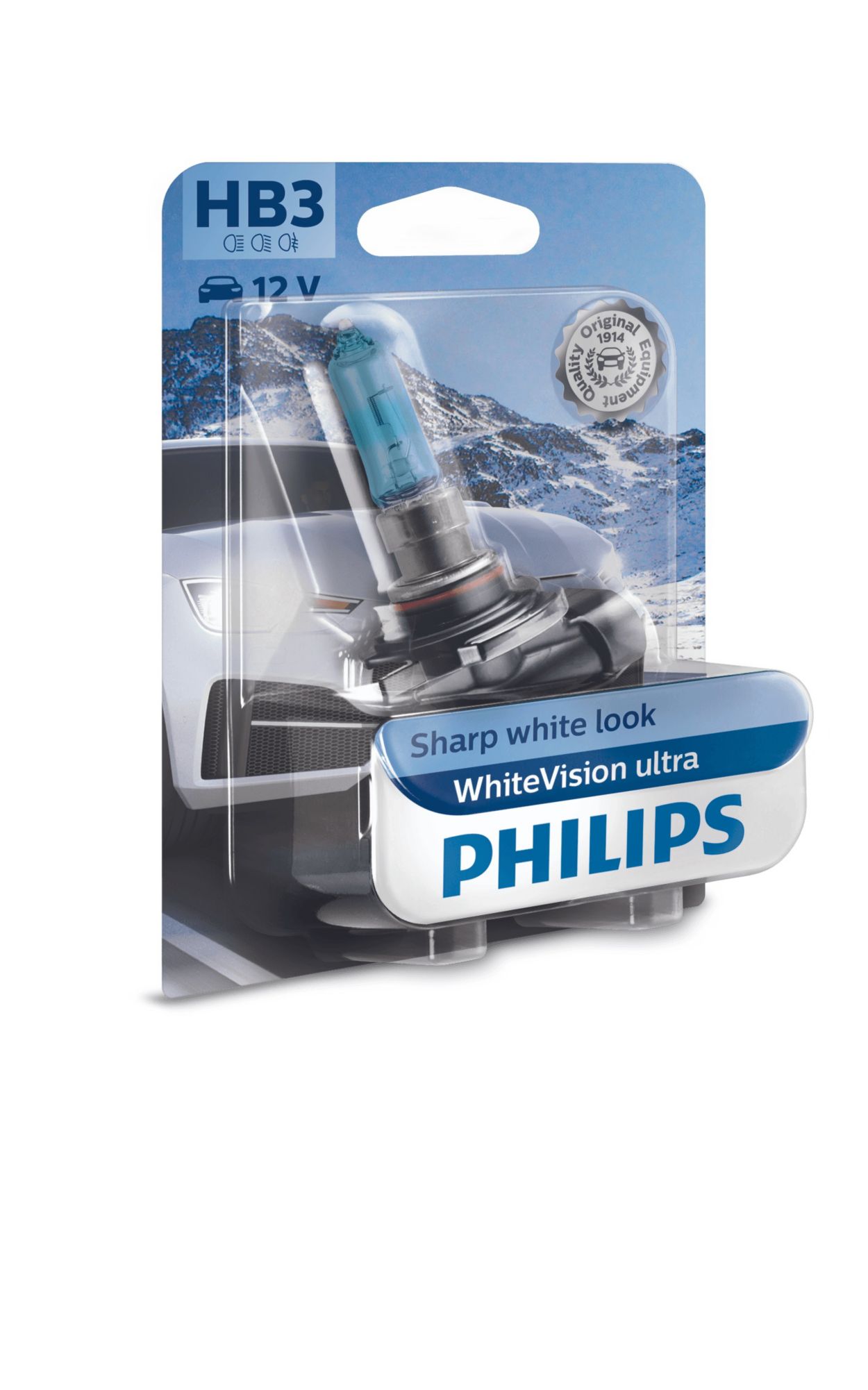 Pack of 2 Philips WhiteVision ULTRA HB3 Bulbs - 9005WVUB1