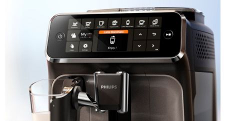 Philips 4300 Series Machine à expresso entièrement automatique - Mousseur à  lait LatteGo, 8 variétés de café, écran tactile intuitif, noir, (EP4347/94)  : : Maison