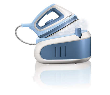 Double your ironing speed with pressurized steam