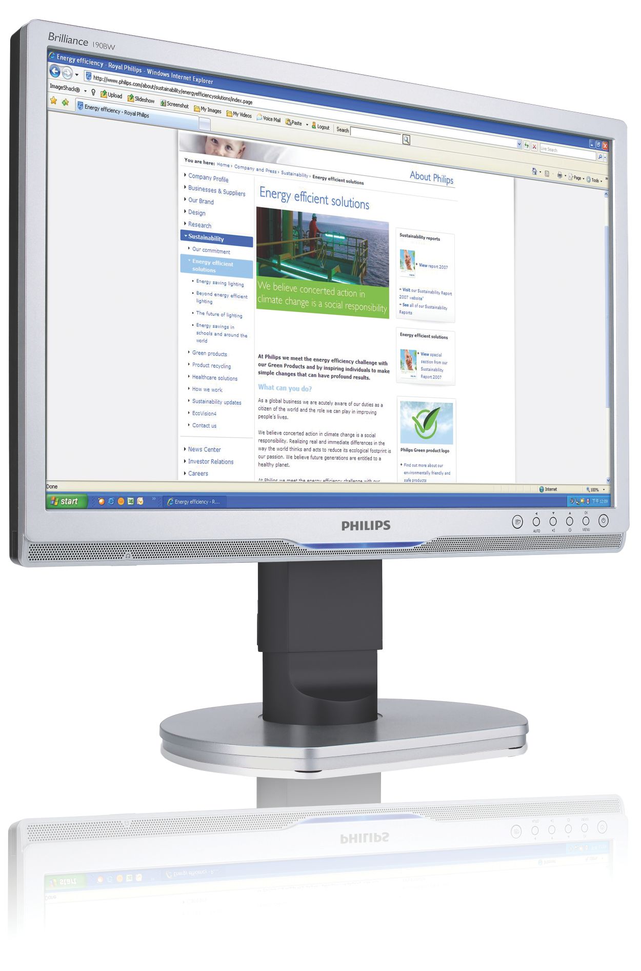 Widescreen ergonomico ad alta risoluzione per aziende