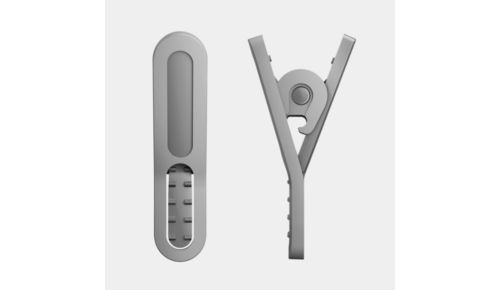 Kabelklem meegeleverd voor een training zonder knopen