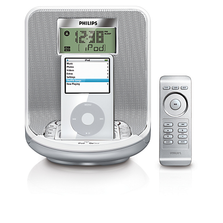 AJ300D/12  Rádio relógio para iPod/iPhone