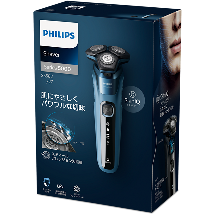 Shaver series 5000 ウェット&ドライ電動シェーバー S5582/27 Shaver series 5000 ウェット&ドライ電動シェーバー S5582/27