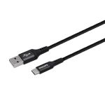 USB-A към USB-C първокласен кабел с оплетка