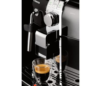 Philips Saeco - Cafetera Espresso Syntia Inox Hd883701 Automatica  Programable,15 Bares, Deposito Agua 1,2L, Pantalla