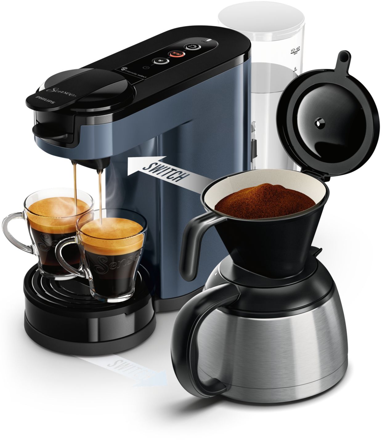 Switch Pod and filter coffee machine HD6592/00R1