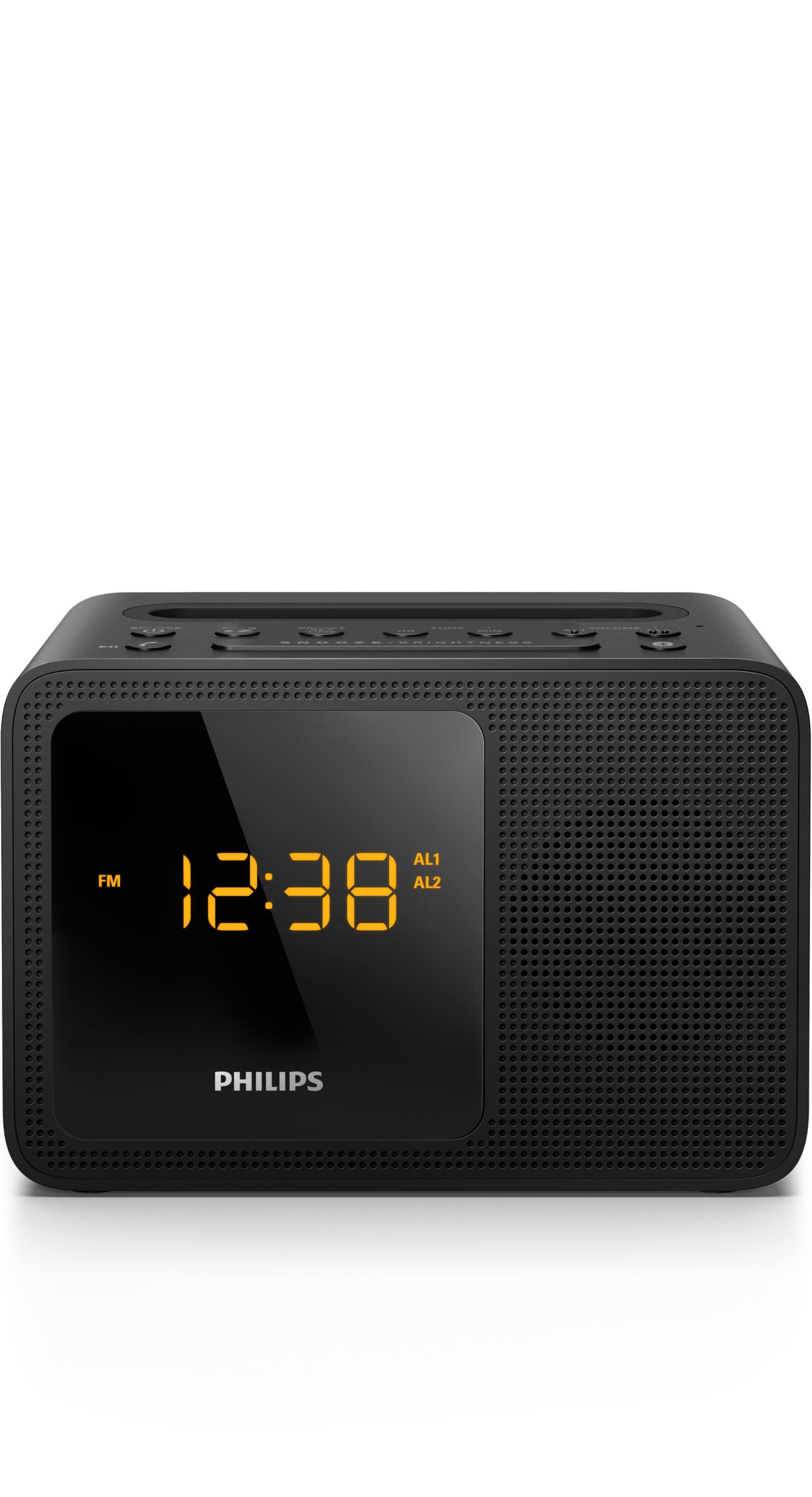  PHILIPS Reloj despertador con carga inalámbrica, radio