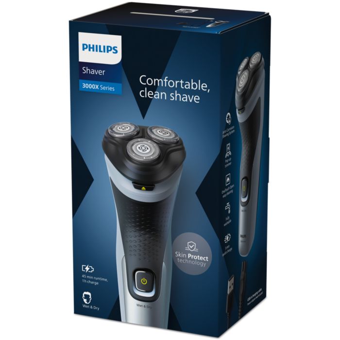 Shaver 3000X Series Wet & Dry Electric Shaver X3063/00 | Philips
