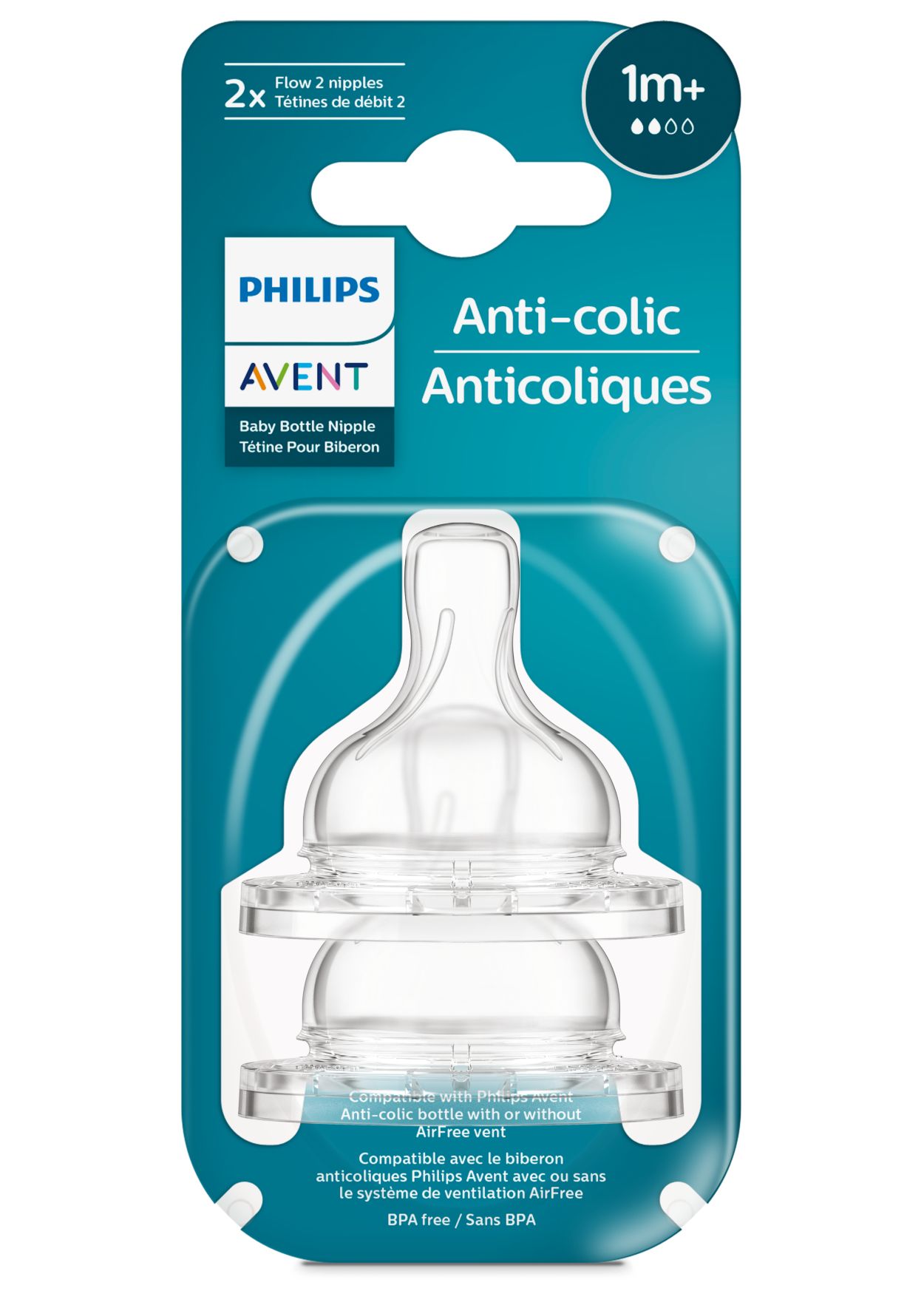 Philips avent anti colic nipples cheap size 1