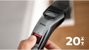 Ajustes de comprimento fáceis de selecionar de 0,5mm a 10mm