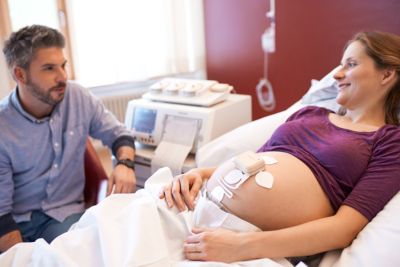Avalon fetal monitoring family in room