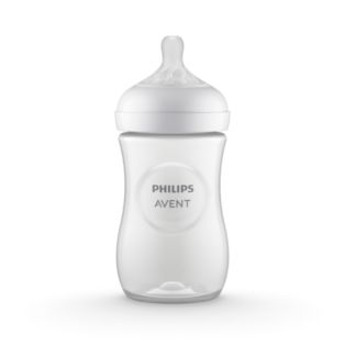 Avent Natural Response Bottle 260ml, flow 3 teat, giraffe deco, 1 piece