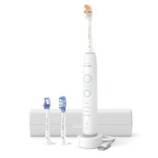 7100 Exclusif Professionnels Brosse à dents rechargeable avec 3 têtes de brosse