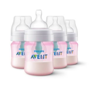 Anti-colic bottle with AirFree vent