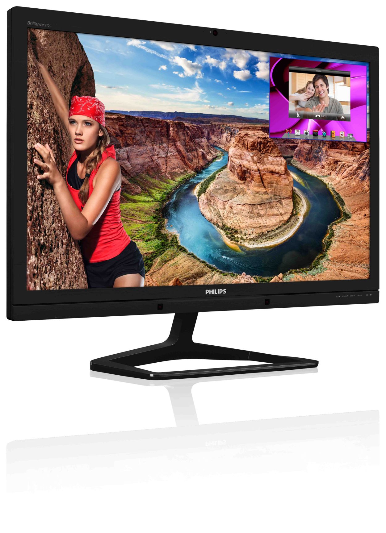 Brilliance ウェブカメラ、MultiView 搭載液晶モニター