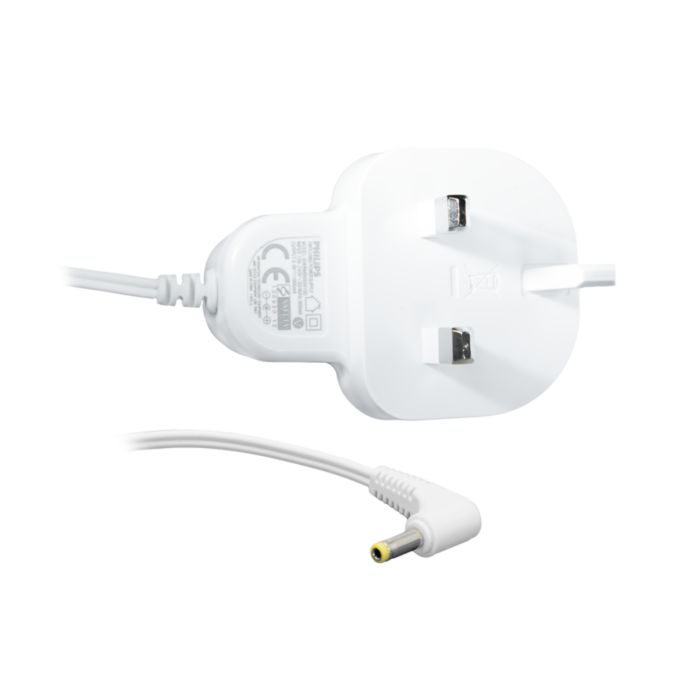 Connects your baby monitor to a mains plug socket