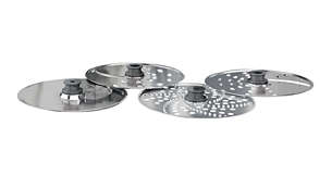 Stainless steel discs to slice, shred, granulate & cut fries