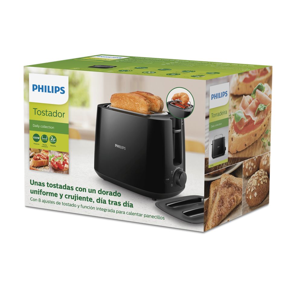 Tostadora Philips Hd2581/90 Daily Collection + Exprimidor Hr2744/90