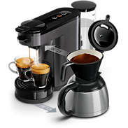 Switch Kaffemaskin för kapslar och bryggkaffe
